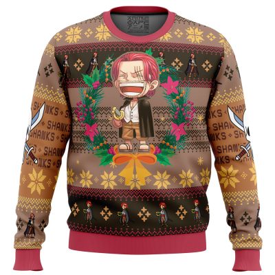 Christmas Shanks One Piece men sweatshirt FRONT mockup - Arknights Merch